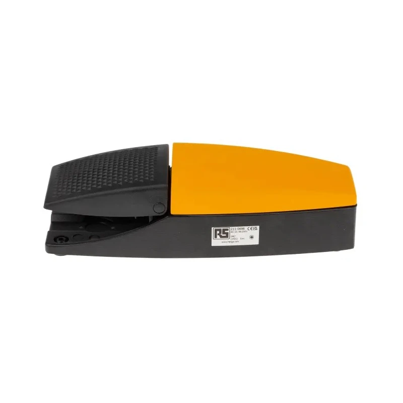RS PRO Heavy Duty Momentary Foot Switch 1 NO/1 NC Contact 6A Current 230 V AC Die Cast Aluminium Housing 211-0698