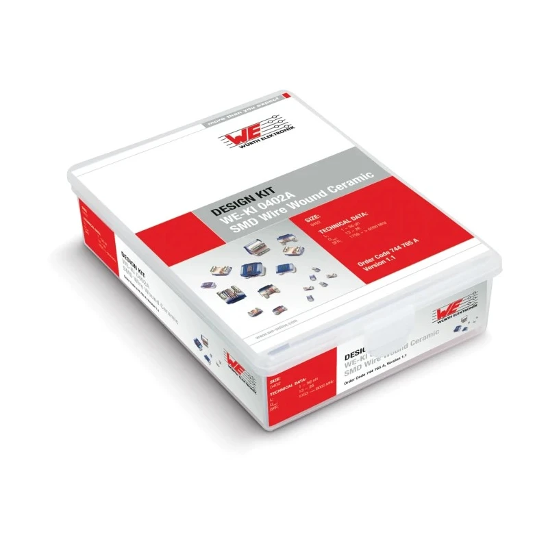 Wurth Elektronik 0402A WE-KI SMD Wire Wound Ceramic Inductor Kit, 36 Pieces 744765A