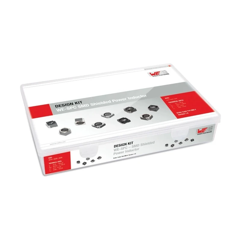 Wurth Elektronik WE-SPC SMD Shielded Power Inductor Kit 34 Pieces 0.22μH-100μH Surface Mount 7440894