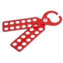 RS PRO Red 12-Lock Lockout Hasp Steel Universal Lockout Hasp, 11 mm 862-5159