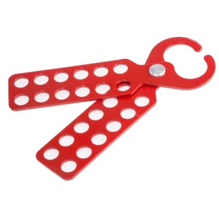 RS PRO Red 12-Lock Lockout Hasp Steel Universal Lockout Hasp, 11 mm 862-5159
