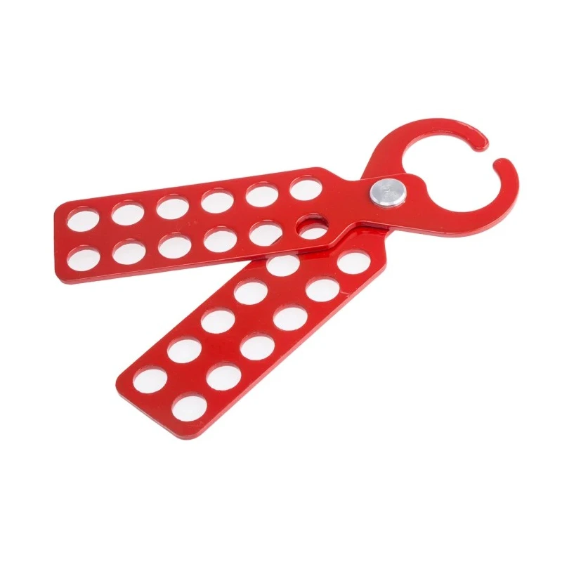 RS PRO Red 12-Lock Lockout Hasp Steel Universal Lockout Hasp, 11 mm 862-5159
