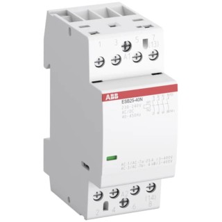 ABB Safety Contactor 4-Pole, 25 A, 17.3 kW Power Rating, 230 240 V Coil Voltage ESB25