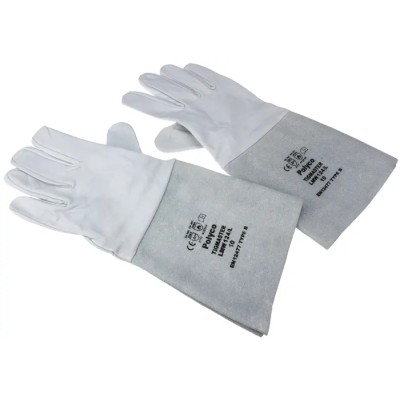 Polyco Healthline Tigmaster Grey Leather Welding Gloves Size 10 2 Gloves Pair 211-0389
