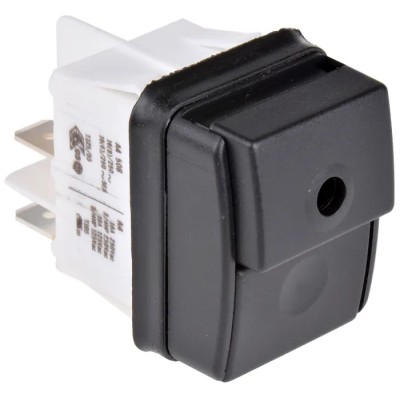 Molveno Illuminated Push Button Switch Latching Panel Mount 30 x 22 mm Cutout DPDT Red LED IP54 IP55 250V SXA4