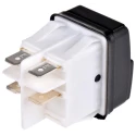 Molveno Illuminated Push Button Switch Latching Panel Mount 30 x 22 mm Cutout DPDT Red LED IP54 IP55 250V SXA4