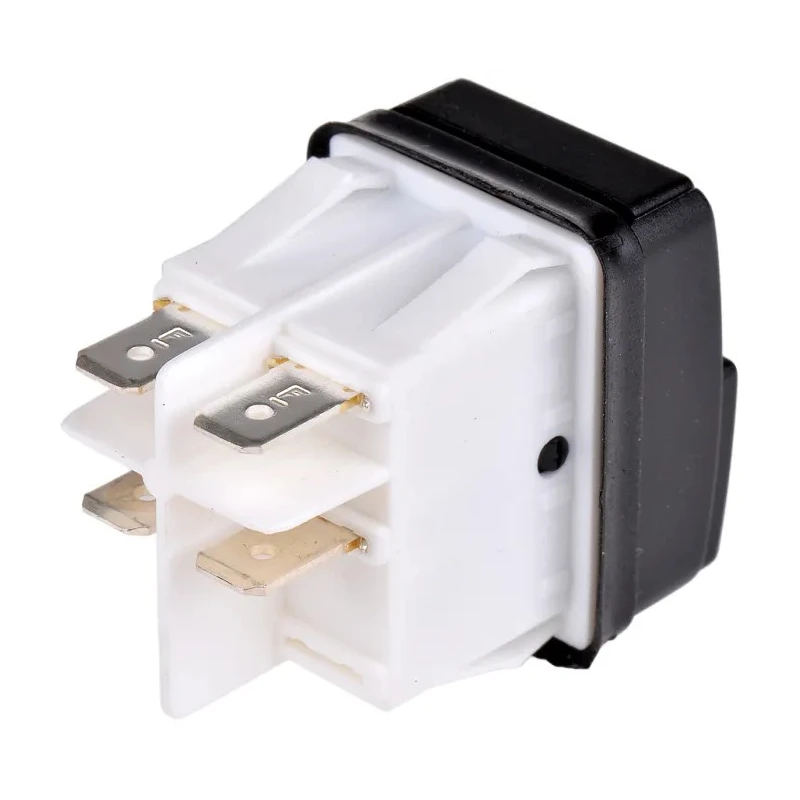 Molveno Illuminated Push Button Switch Latching Panel Mount 30 x 22 mm Cutout DPDT Red LED IP54 IP55 250V SXA4