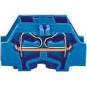 Wago 261 Series Modular Terminal Block Blue, 2.5mm² Cable CSA, 1-Level, 4 Positions, Cage Clamp Termination, 24A 261-334
