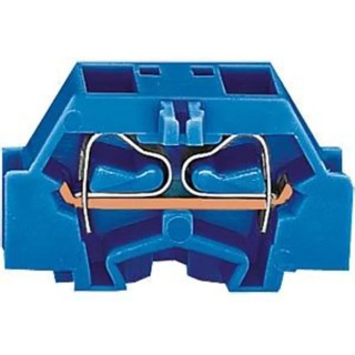 Wago 261 Series Modular Terminal Block Blue, 2.5mm² Cable CSA, 1-Level, 4 Positions, Cage Clamp Termination, 24A 261-334