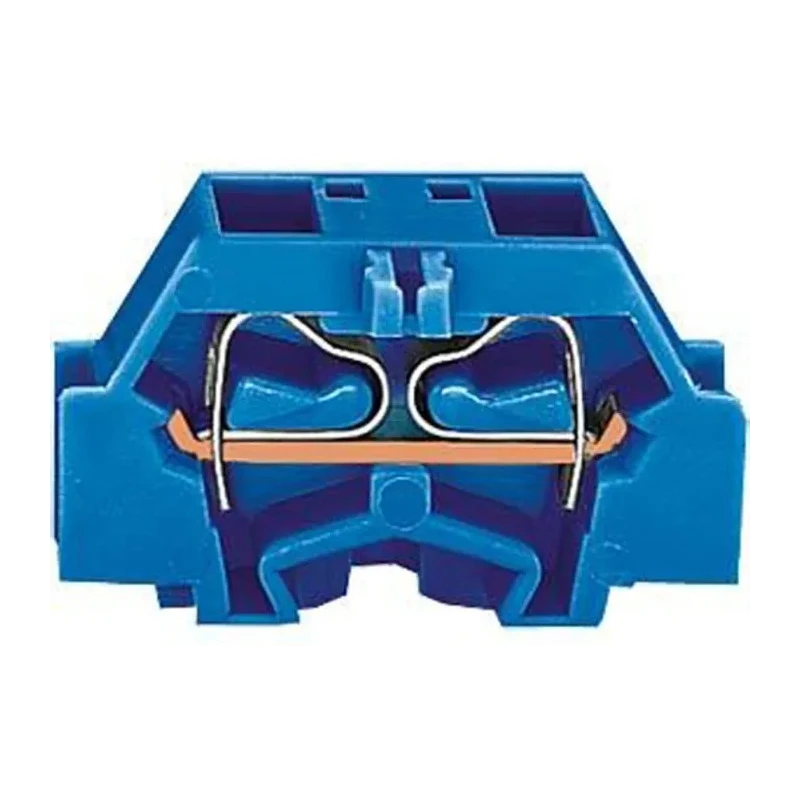 Wago 261 Series Modular Terminal Block Blue, 2.5mm² Cable CSA, 1-Level, 4 Positions, Cage Clamp Termination, 24A 261-334