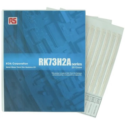 KOA RK73H2A Thick Film Surface Mount Resistor Kit 17000 Pcs, 1 Ω to 10 MΩ, 0.25W, ±1% Tolerance RK73H2A