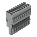 WAGO 769 Series 9-Pole Female Plug with 4mm² Contact Dimensions for X-COM System 769 769-109