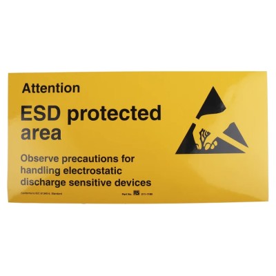 RS PRO Safety Poster Vinyl English 300 mm x 150 mm 211-1180