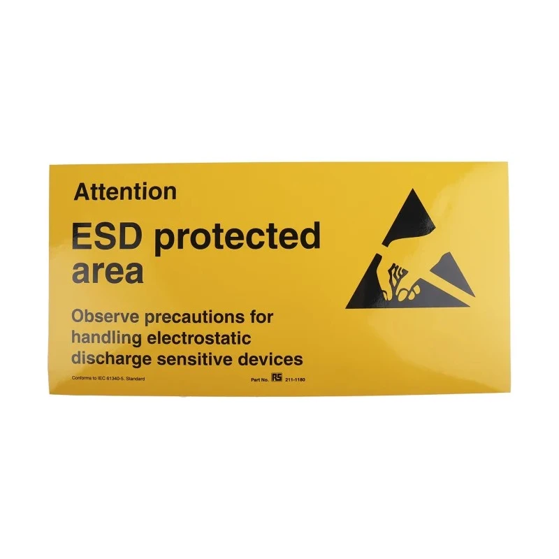 RS PRO Safety Poster Vinyl English 300 mm x 150 mm 211-1180