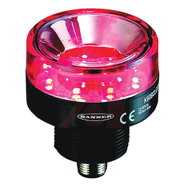 Banner K50BCL Series Green, Red Beacon 30V DC Strobe Base with LED Bulb IP67 K50BCL