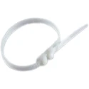 RS PRO Cable Tie Double Locking 382 mm x 9 mm Natural Polyamide 66 Model 865-9663