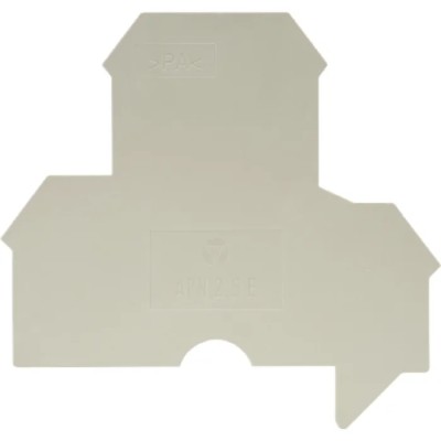 Wieland End Cover Accessory for Multi-Tier Feed Through Block with Screw Connection 07.312.1755.0 - APN2,5E
