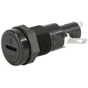 Schurter 10A Panel Mount Fuse Holder for 5 x 20 mm, 250V 0031.1351