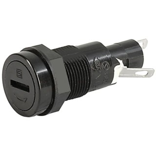 Schurter 10A Panel Mount Fuse Holder for 5 x 20 mm, 250V 0031.1351