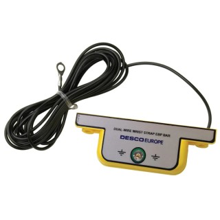 Desco Europe ESD Earth Bonding Box Dual Wire Wrist Strap Press-Stud Ring Termination CWE-24065