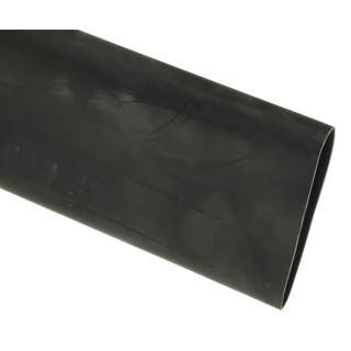 RS PRO Halogen Free Heat Shrink Tubing Black 38.1 mm Sleeve Diameter 1.2m Length 2:1 Ratio 211-6292