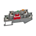 Phoenix Contact CLIPLINE PTT Series Knife Disconnect Terminal Block Grey 2-Level Push-in Termination 400V 9A 3210351