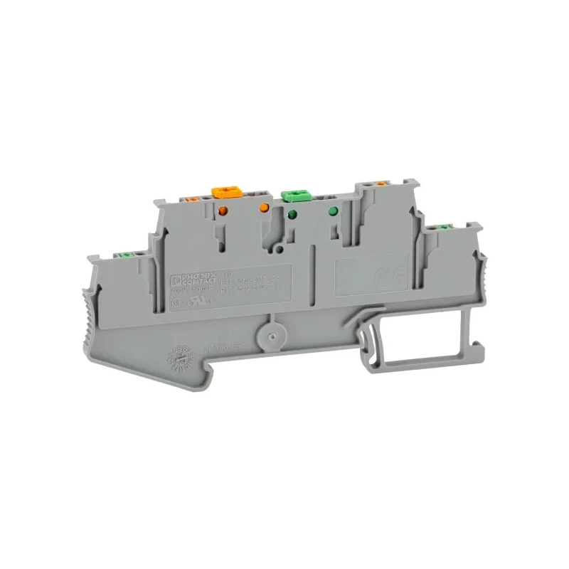 Phoenix Contact CLIPLINE PTT Series Knife Disconnect Terminal Block Grey 2-Level Push-in Termination 400V 9A 3210351