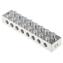 RS PRO 8-Way CE (BS EN 60998) Earth Block, 16AWG Wire, Screw Termination, Brass Housing 867-1007