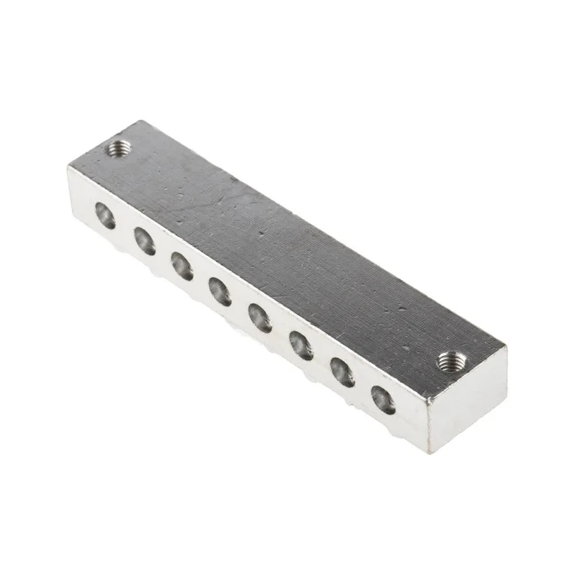 RS PRO 8-Way CE (BS EN 60998) Earth Block, 16AWG Wire, Screw Termination, Brass Housing 867-1007