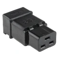 Schurter C19 Straight Cable IEC Connector, 250V 20A Female Rewireable Screw Terminal 4300.0921