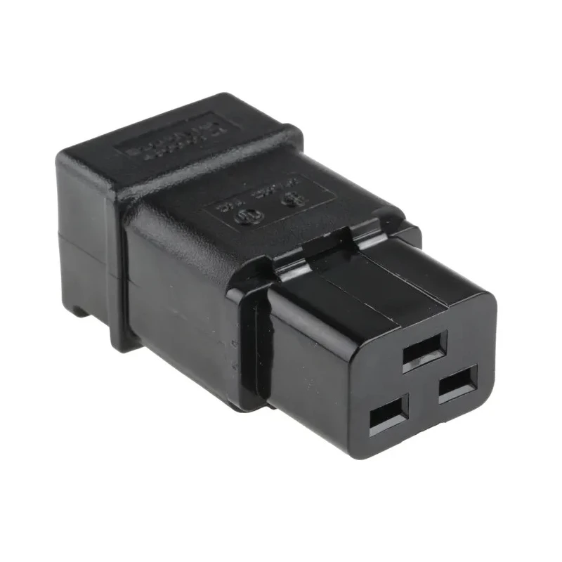 Schurter C19 Straight Cable IEC Connector, 250V 20A Female Rewireable Screw Terminal 4300.0921