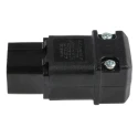 Schurter C19 Straight Cable IEC Connector, 250V 20A Female Rewireable Screw Terminal 4300.0921