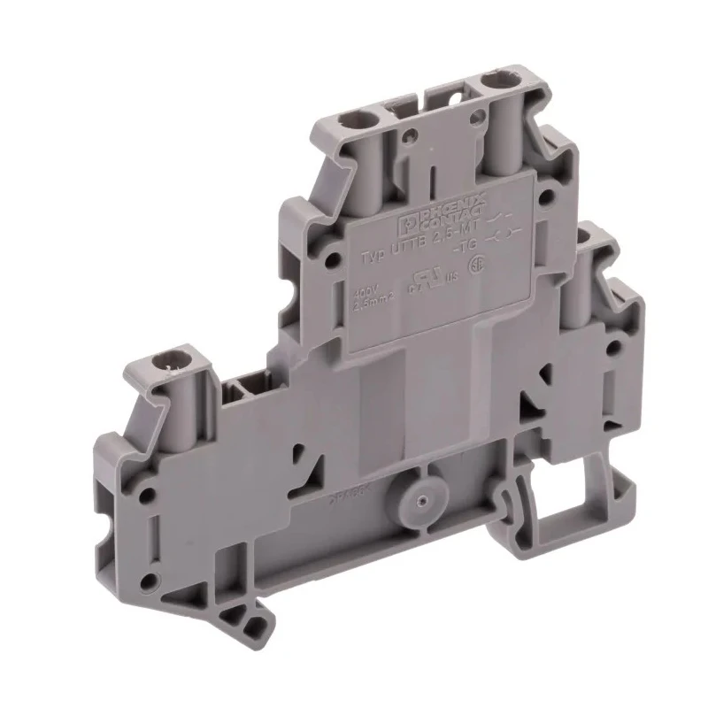 Phoenix Contact CLIPLINE UTTB Series Grey Disconnect Terminal Block, 0.14 mm² to 4 mm² Cable CSA, 2-Level Screw 3044644
