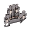 Phoenix Contact CLIPLINE UTTB Series Grey Disconnect Terminal Block, 0.14 mm² to 4 mm² Cable CSA, 2-Level Screw 3044644