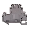 Phoenix Contact CLIPLINE UTTB Series Grey Disconnect Terminal Block, 0.14 mm² to 4 mm² Cable CSA, 2-Level Screw 3044644
