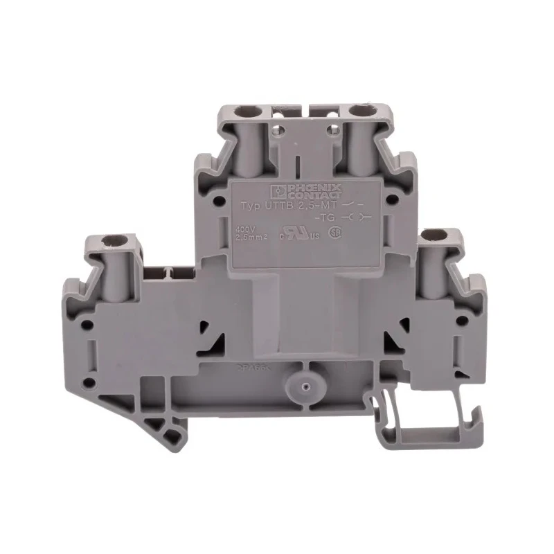Phoenix Contact CLIPLINE UTTB Series Grey Disconnect Terminal Block, 0.14 mm² to 4 mm² Cable CSA, 2-Level Screw 3044644