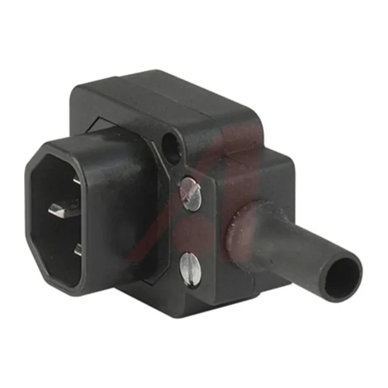 Schurter IEC Connector C14 Right Angle Cable Connector 10A 250V Screw Termination 4300.0401