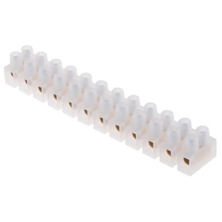RS PRO Non-Fused Terminal Block 12-Way 4AWG Wire 101A Screw Polyethylene Brass 867-0979