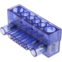 RS PRO Commoning Block 6 Way, 750V, 40A, Transparent Polycarbonate Housing 868-0799
