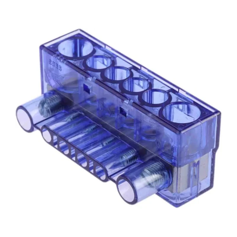RS PRO Commoning Block 6 Way, 750V, 40A, Transparent Polycarbonate Housing 868-0799
