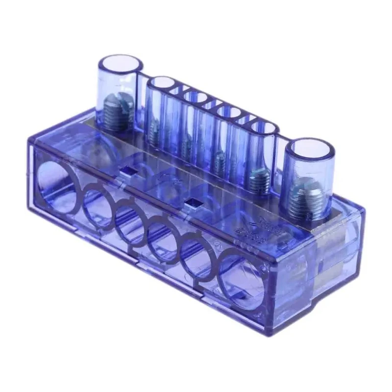 RS PRO Commoning Block 6 Way, 750V, 40A, Transparent Polycarbonate Housing 868-0799