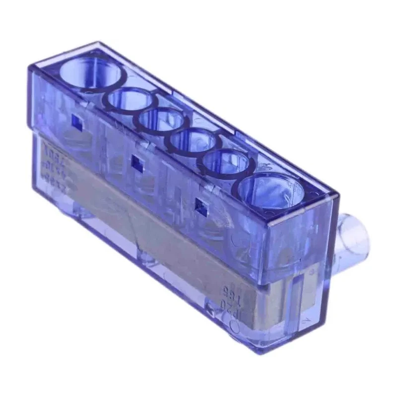 RS PRO Commoning Block 6 Way, 750V, 40A, Transparent Polycarbonate Housing 868-0799