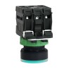 Schneider Electric Harmony Series Illuminated Push Button Switch, 22 mm Cutout, Green, SPDT, IP66/IP67/IP69K XB5AW33G5