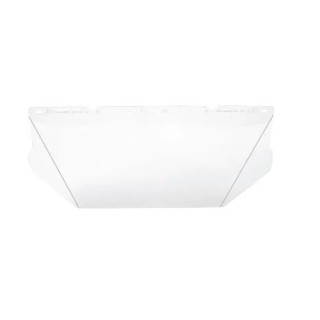 MSA Safety Clear Polycarbonate Face Shield with Brow Guard, Chemical Splash and Impact Resistant 10154949