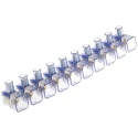 RS PRO BM Series Non-Fused Terminal Block, 10-Way, 16mm² Wire Screw Terminal, Panel Mount, 450V, Polycarbonate 868-0730