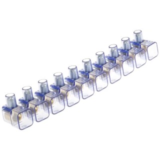 RS PRO BM Series Non-Fused Terminal Block, 10-Way, 16mm² Wire Screw Terminal, Panel Mount, 450V, Polycarbonate 868-0730