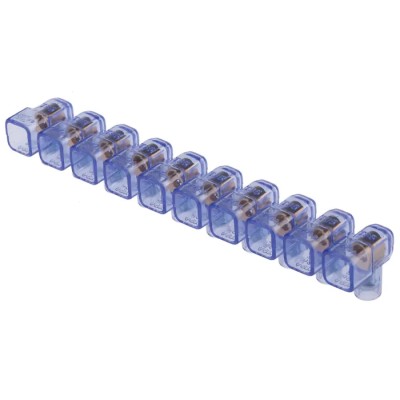 RS PRO BM Series Non-Fused Terminal Block, 10-Way, 1.5mm² Wire Screw, Panel Mount, 450V, Polycarbonate Housing 868-0768