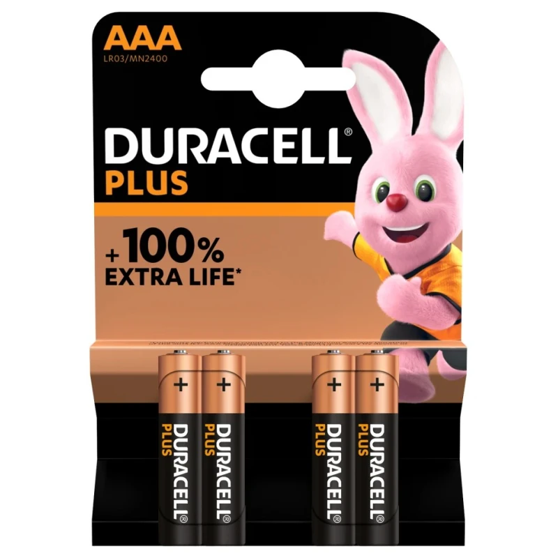 Duracell Alkaline AAA Battery 1.5 V AAA +/PWR P4 RS