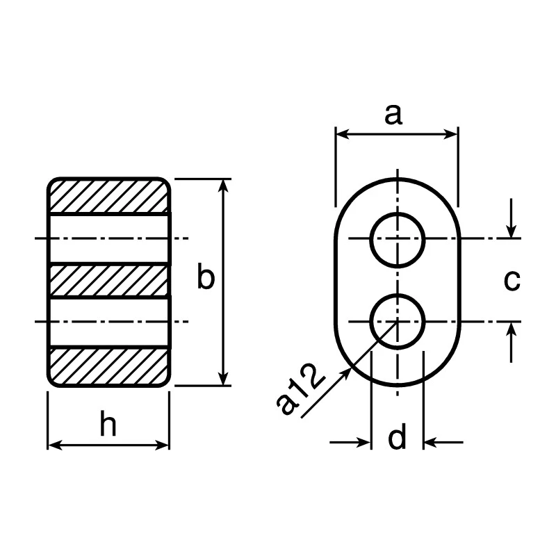 TDK Diameter 3.4 mm Dual Aperture Ferrite Core K1 Material For Broadband Transformer B62152A0001X001