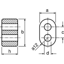 TDK Diameter 3.4 mm Ferrite Sleeve Multi Aperture Core for Broadband Transformer B62152A0004X001